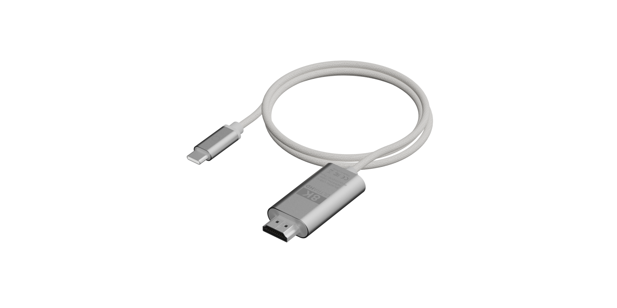 Linq USB-C till HDMI 8K/60Hz Adapterkabel 2m Svart