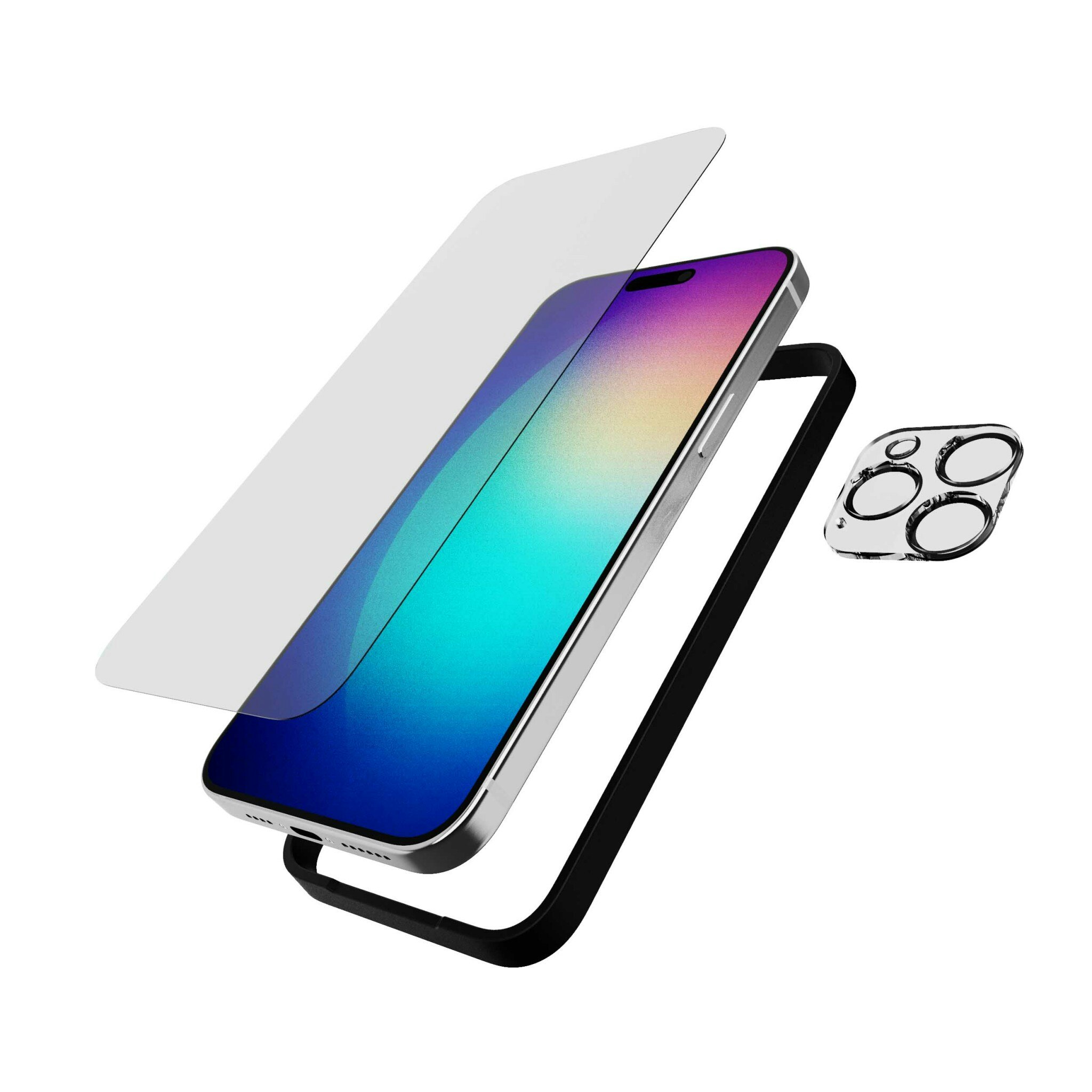 Tech21 Impact Glass SET Screen/Camera iPhone 15 Pro Max