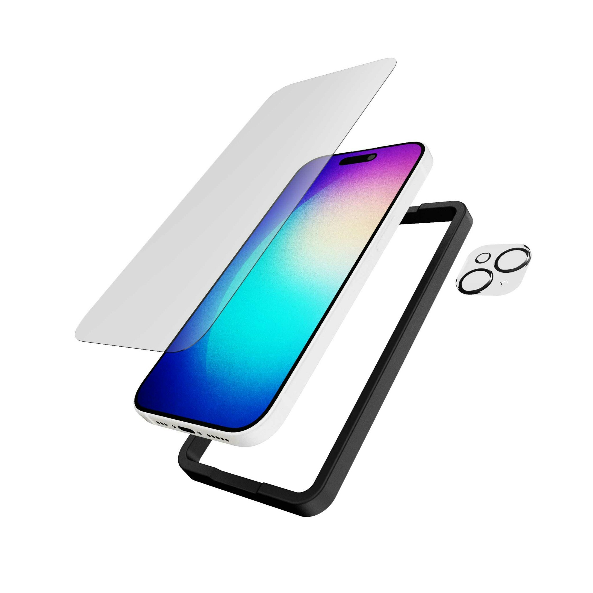 Tech21 Impact Glass SET Screen/Camera iPhone 15