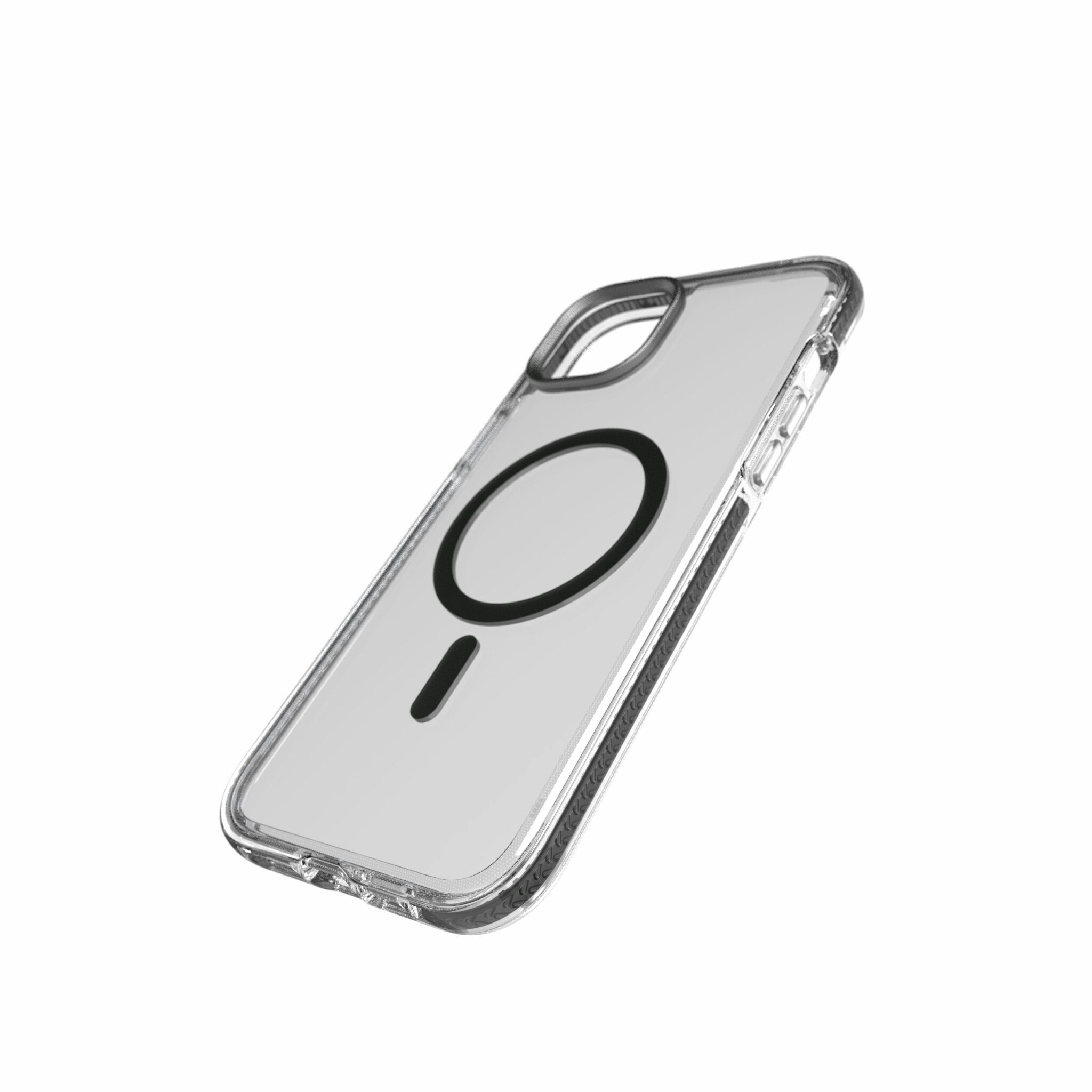 Tech21 Evo Crystal MagSafe iPhone 14 Plus/15 Plus Grafit grå