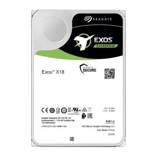 Seagate Exos X18 16 Tt SATAIII 256 Mt 3.5 tums Hårddisk