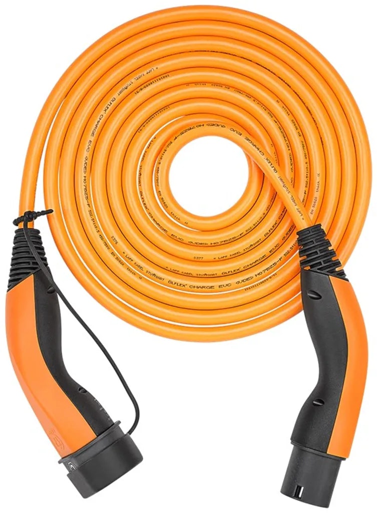 Lapp Convenience Laddkabel Typ 2 för elbil 22kW 5m Orange