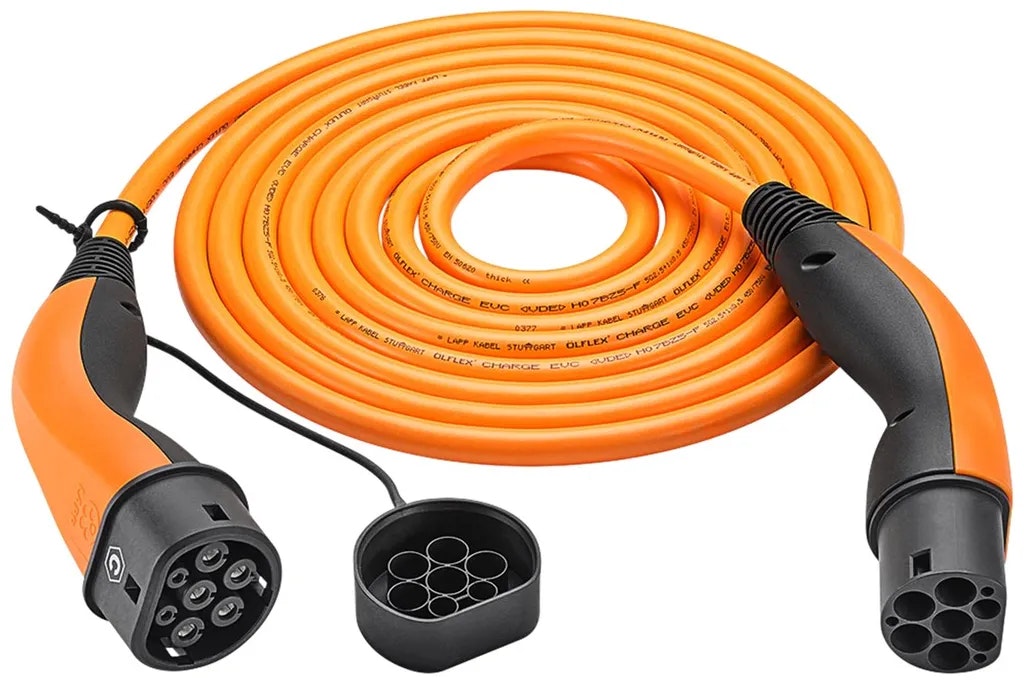 Lapp Convenience Laddkabel Typ 2 för elbil 22kW 5m Orange