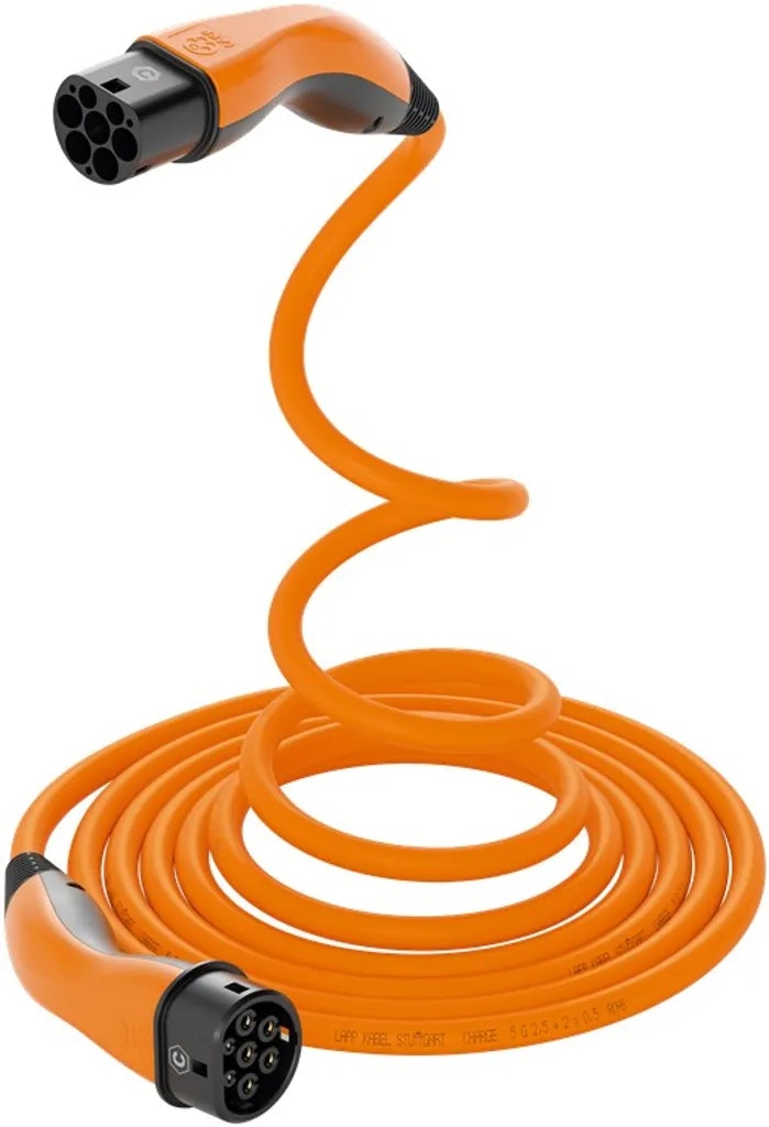 Lapp Convenience Laddkabel Typ 2 för elbil 22kW 5m Orange
