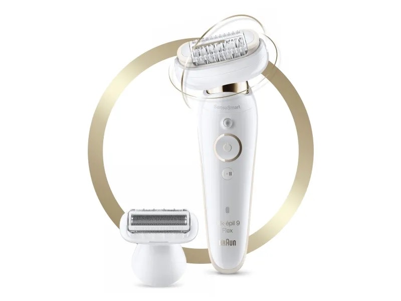 Braun Silk-épil 9 9002 Flex Epilator Trådlös Vit/guld