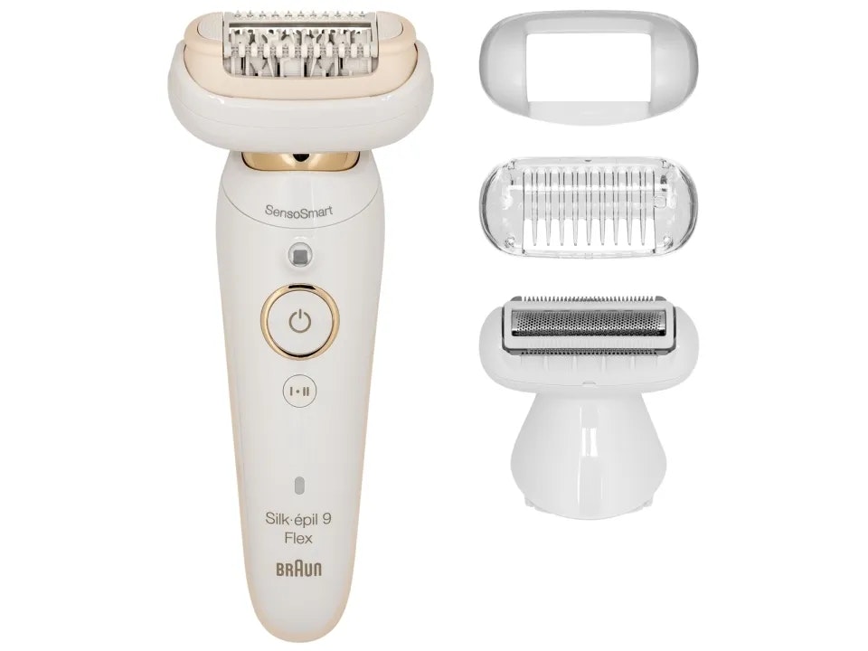 Braun Silk-épil 9 9002 Flex Epilator Trådlös Vit/guld
