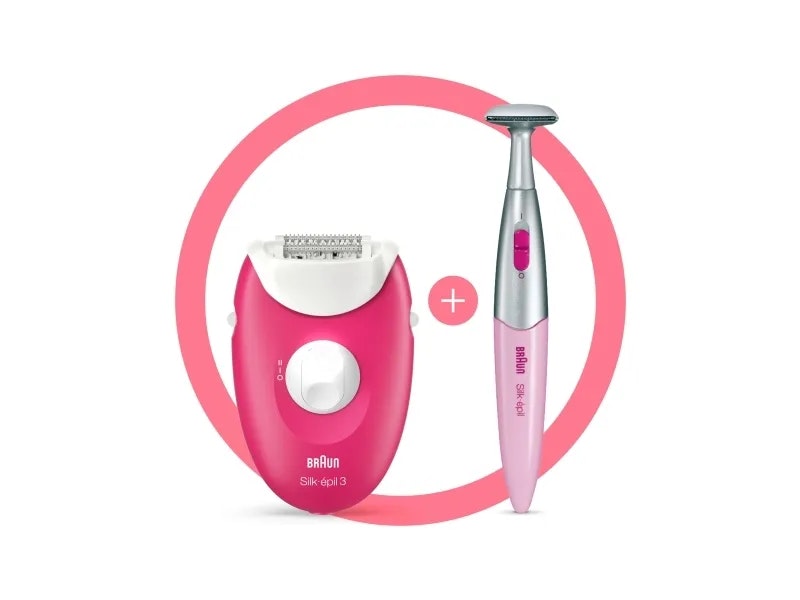 Braun Silk-Epil 3 420 Epilator Ruby