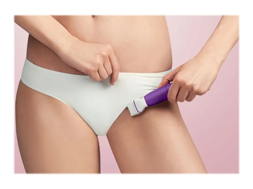 Philips Essential BRT383/15 bikinitrimmer Våt och torr Lila/Vit