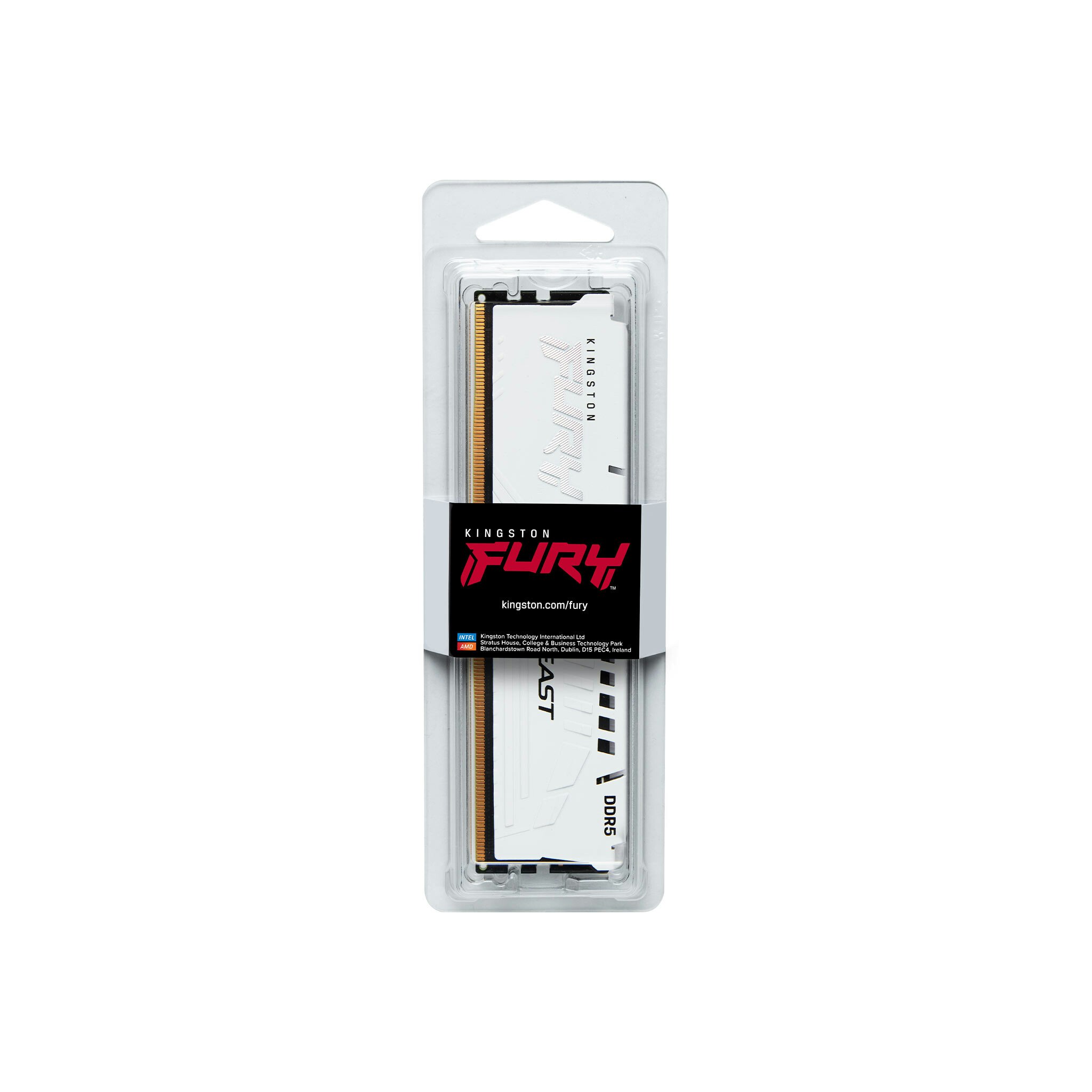 Kingston Technology FURY Beast 16GB 5200MT/s DDR5 CL36 DIMM White EXPO