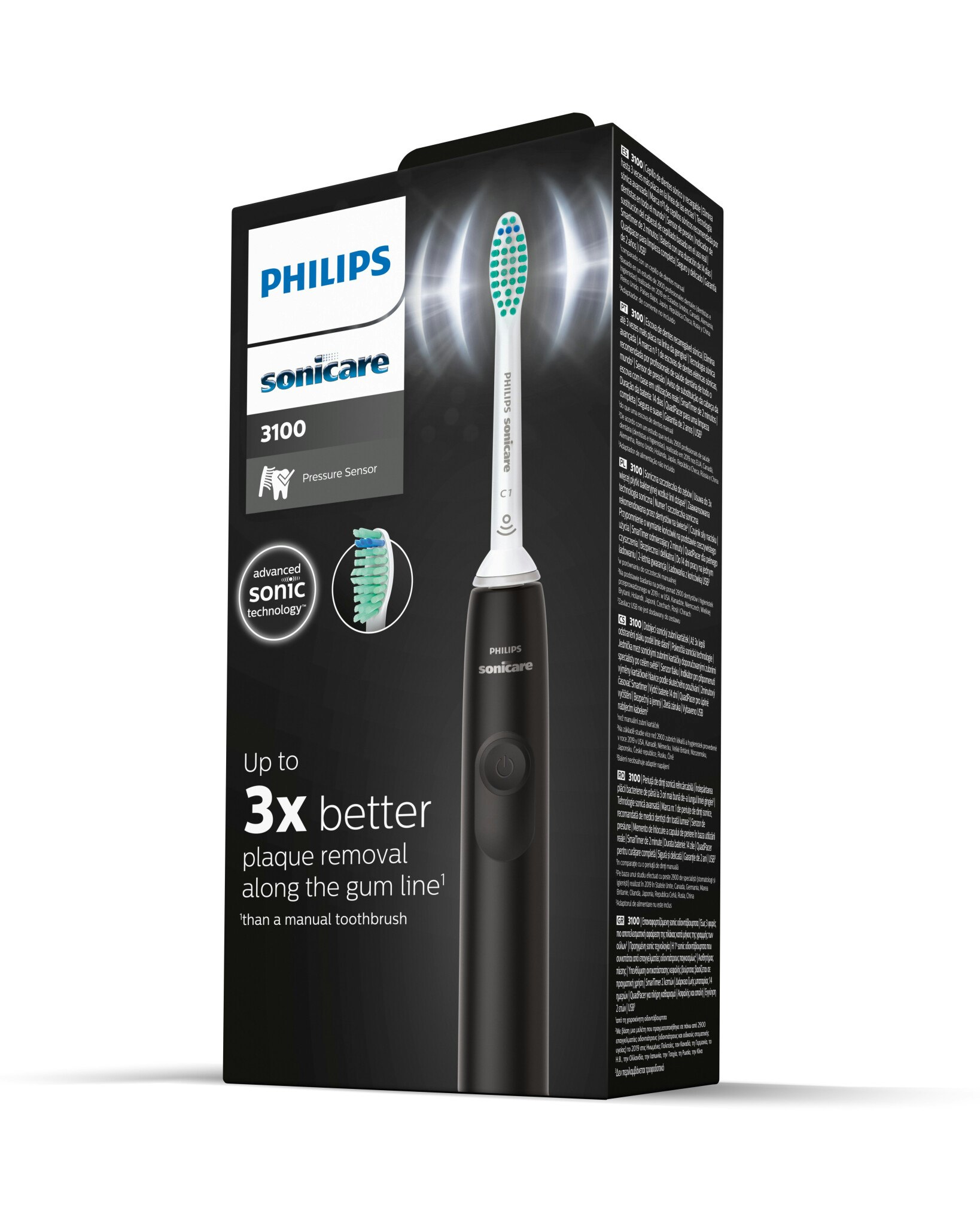 Philips 3100 series HX3671/14  Sonicare Protective Clean 3100 series svart