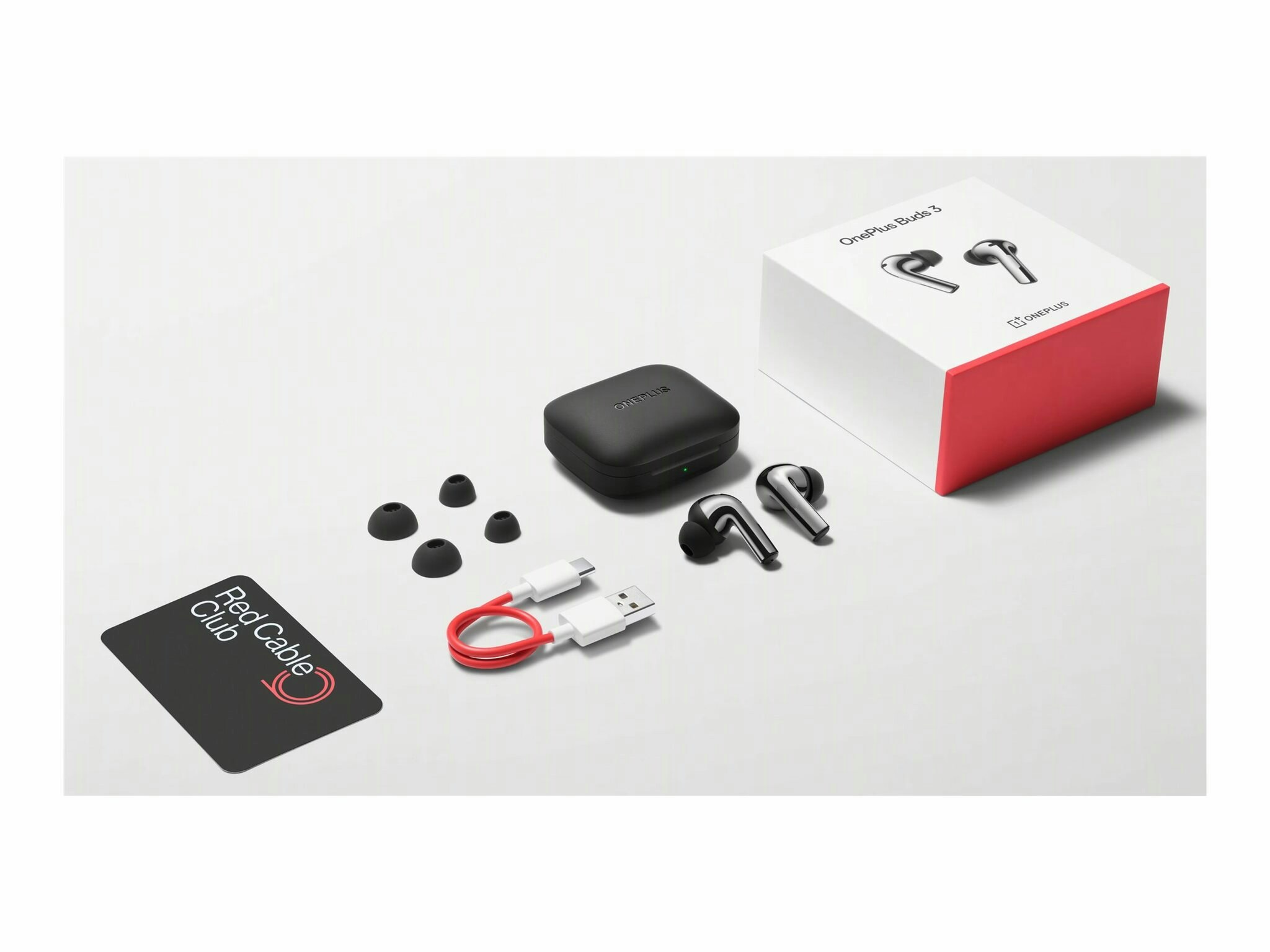 OnePlus Buds 3 trådlösa hörlurar Grå