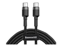 Baseus PD USB-C till USB-C kabel 60W 2m Svart/Grå