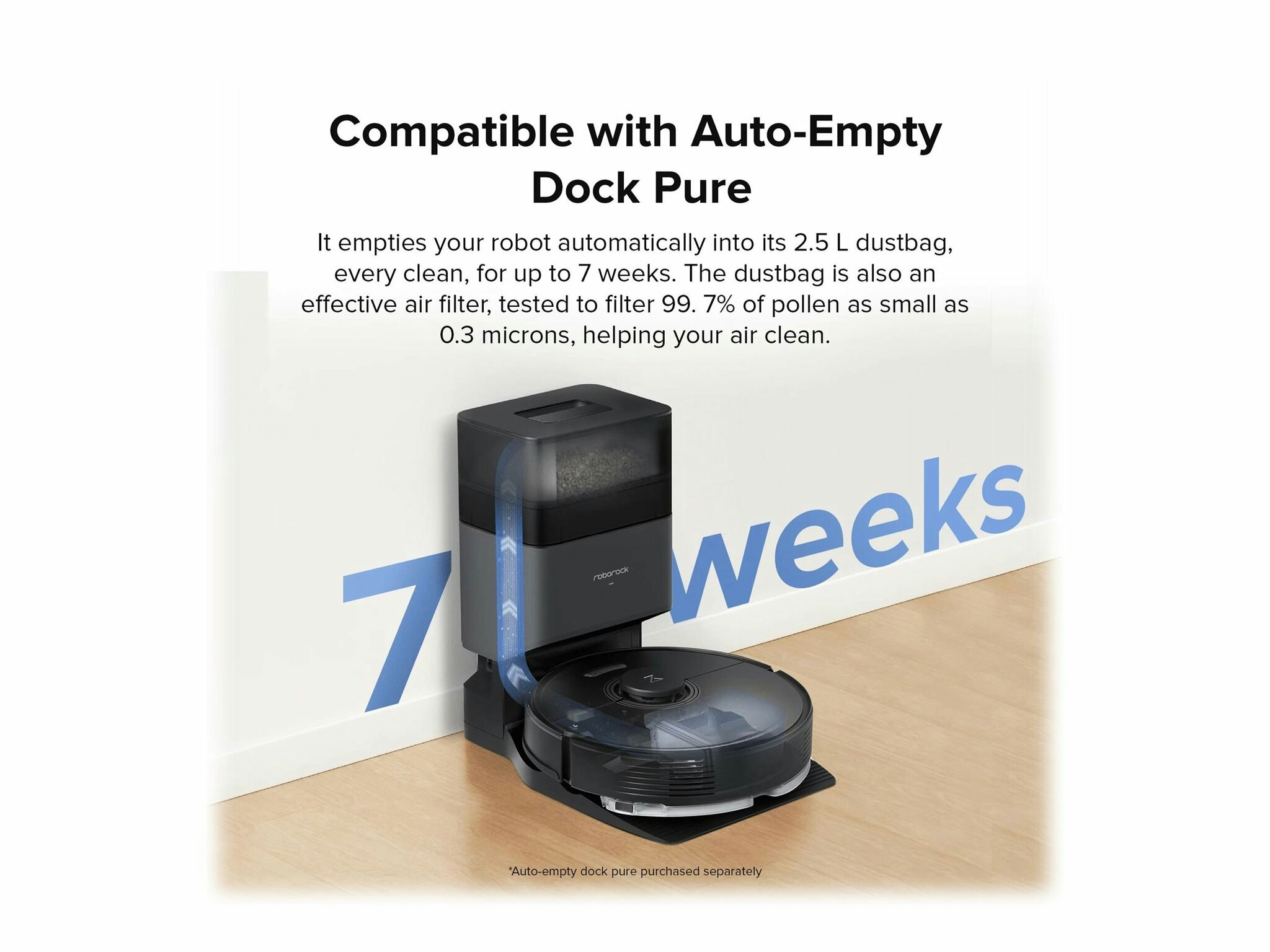 Roborock Q7 Max Robotdammsugare 0.47liter Svart