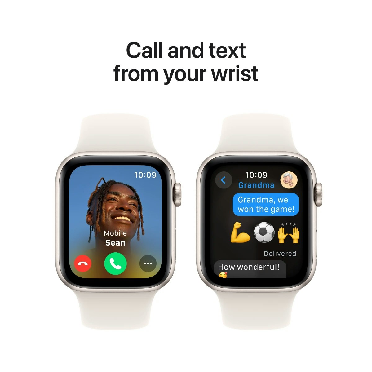 Apple Watch SE GPS 44 mm Starlight alum Starlight sportband S/M