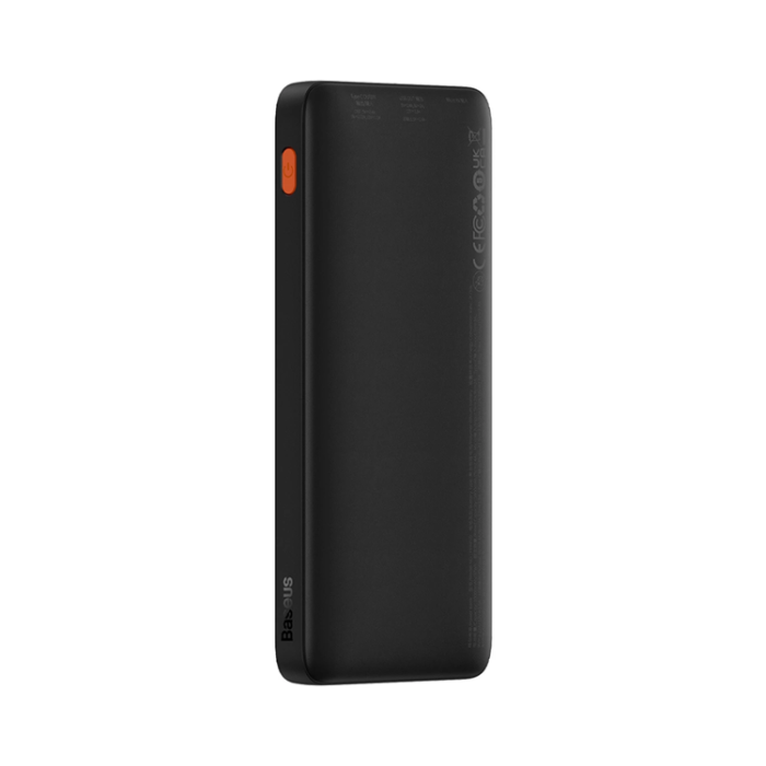 Baseus Powerbank 10000 mAh 20W Med USB-A Till USB-C Kabel Svart