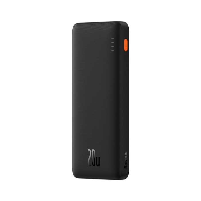 Baseus Powerbank 10000 mAh 20W Med USB-A Till USB-C Kabel Svart