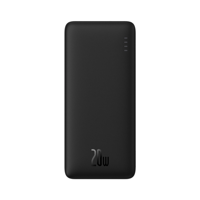 Baseus Powerbank 10000 mAh 20W Med USB-A Till USB-C Kabel Svart