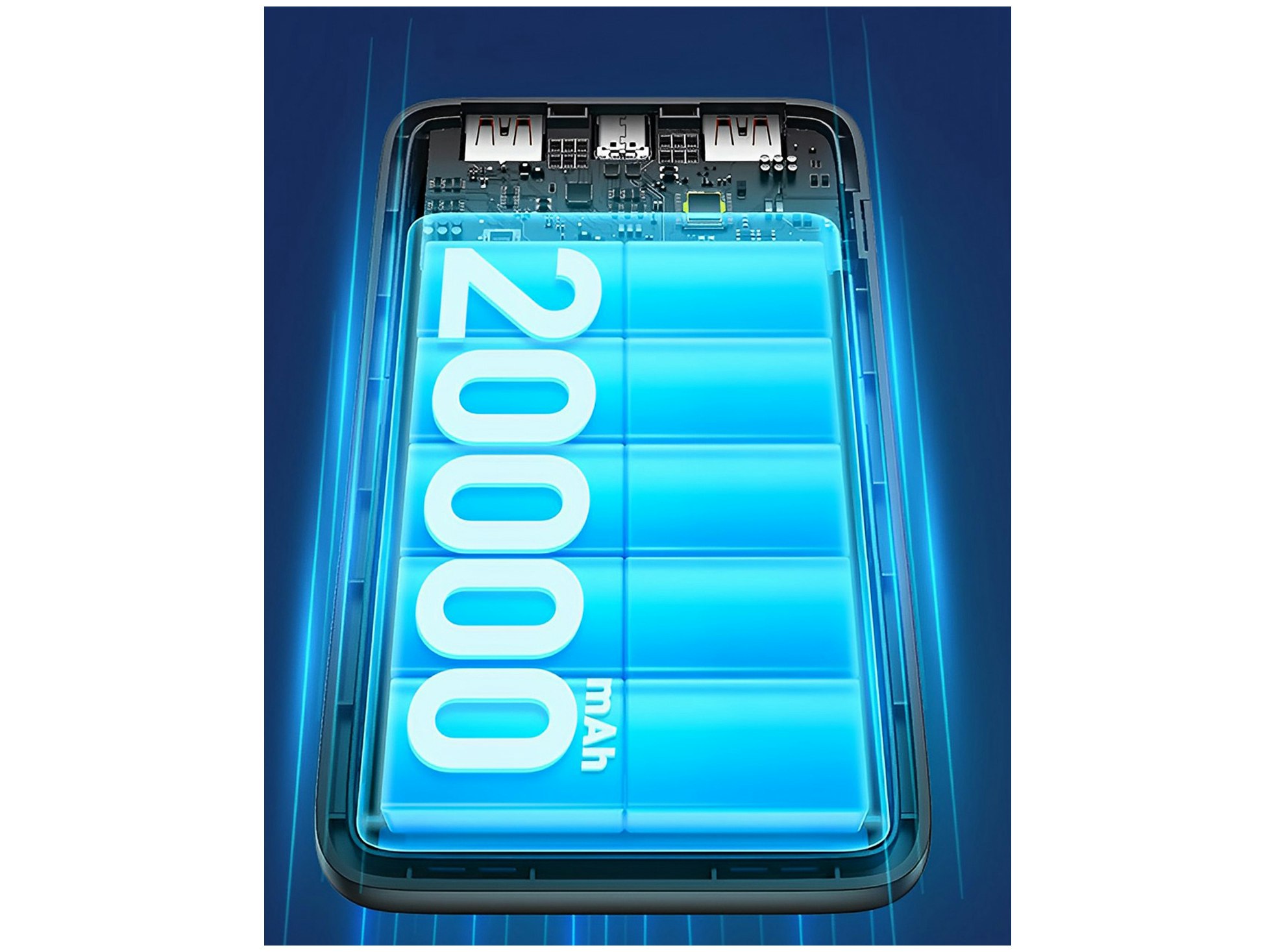 Dudao K18Pro Powerbank 20 000 mAh 10W USB-A & USB-C Vit