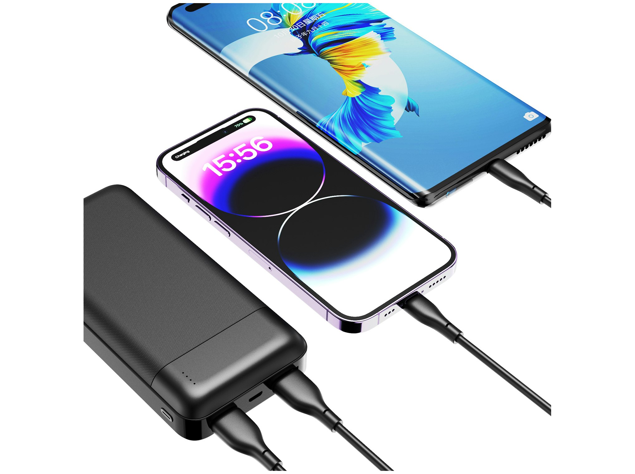 Dudao K18Pro Powerbank 20 000 mAh 10W USB-A & USB-C Vit