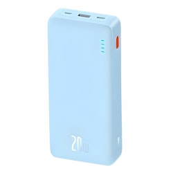 Baseus Airpow Powerbank 10000 mAh 20W Snabbladdning microUSB, USB-A, USB-C Blå