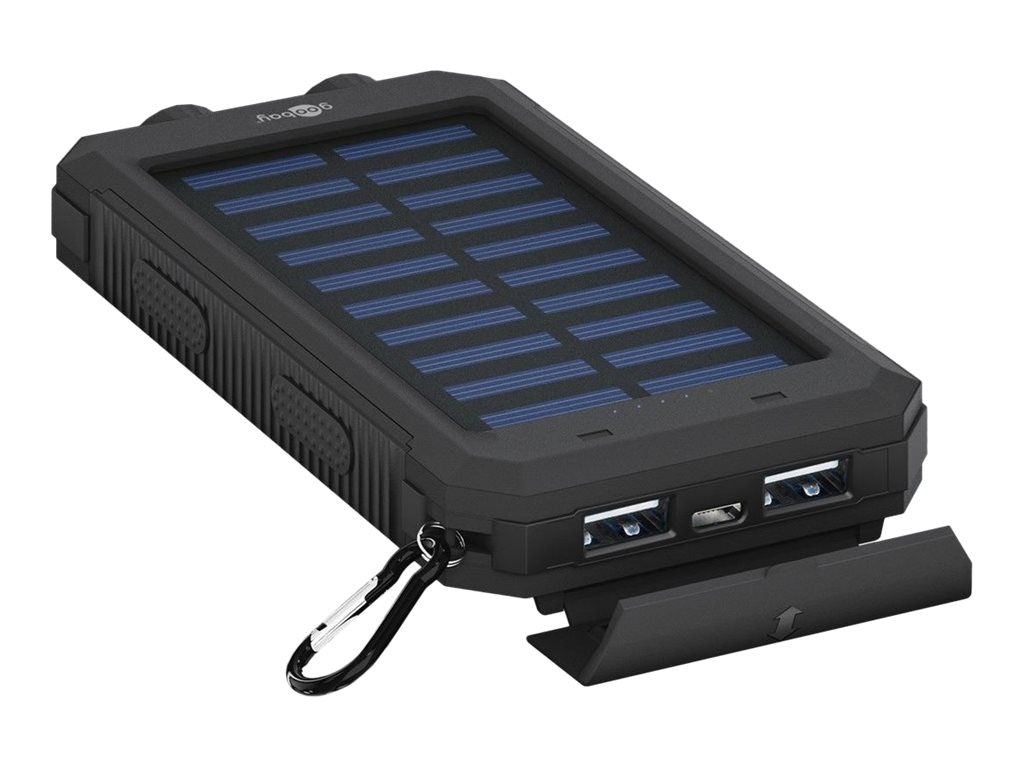 Goobay Outdoor PowerBank 8.0 Solcellsladdare 8000 mAh USB Svart