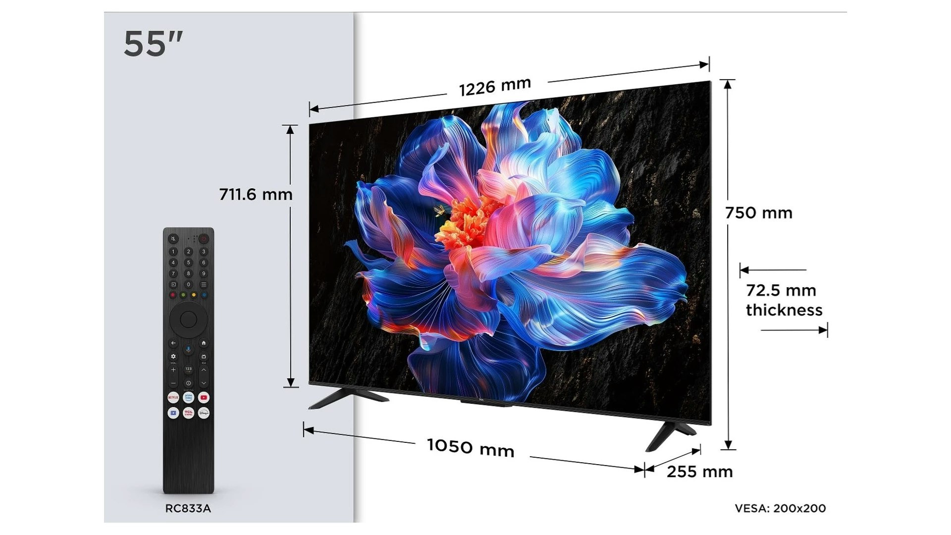 TCL V6C 55V6C TV 55" 4K Ultra HD Smart TV Wi-Fi