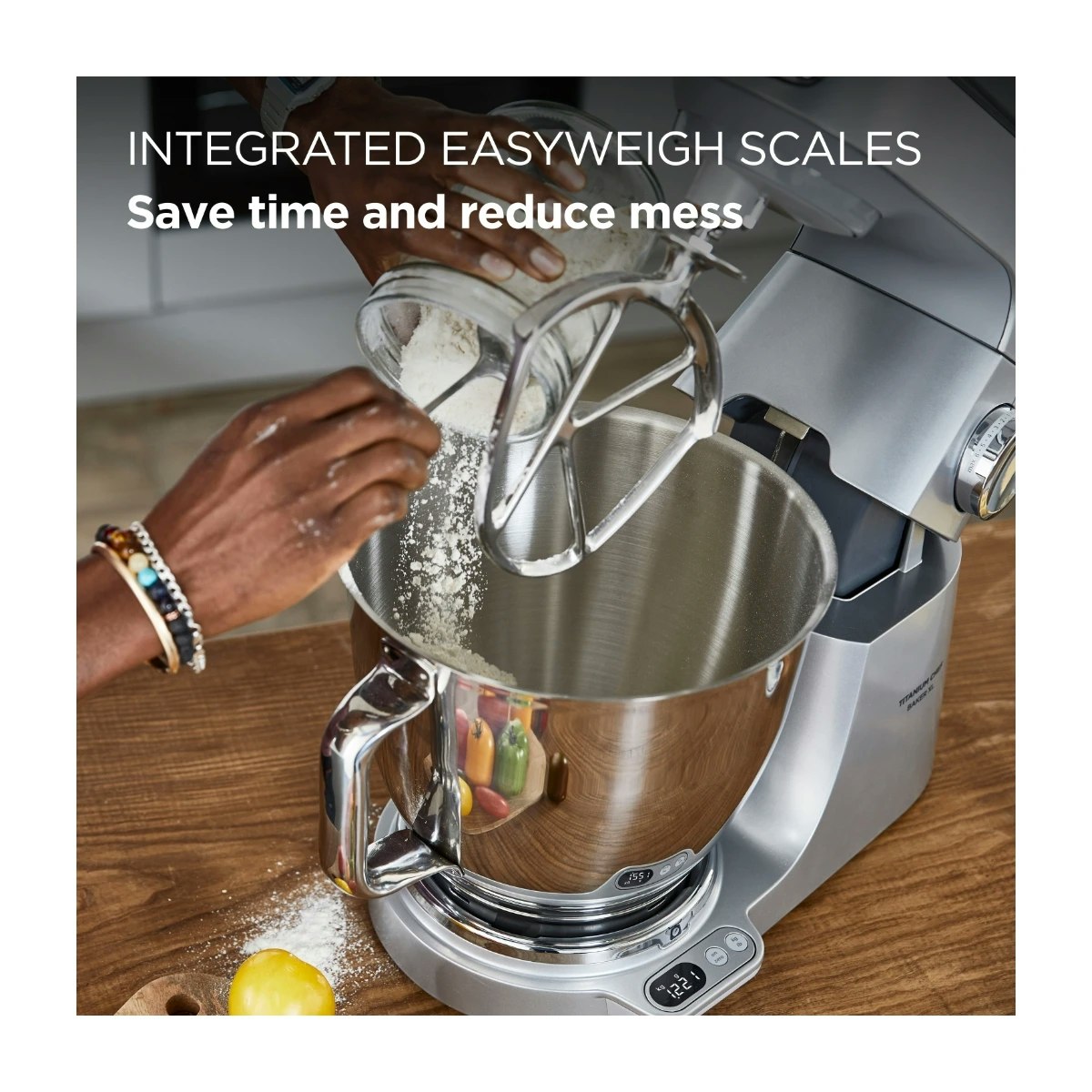 Kenwood Titanium Chef Baker XL Köksmaskin 1200 W 7 L Rostfrit stål