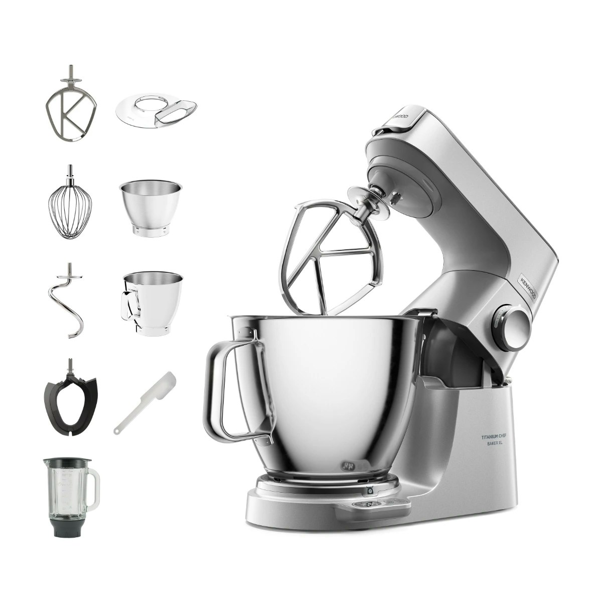 Kenwood Titanium Chef Baker XL Köksmaskin 1200 W 7 L Rostfrit stål