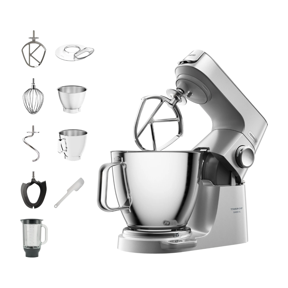 Kenwood Titanium Chef Baker XL Köksmaskin 1200 W 7 L Rostfrit stål