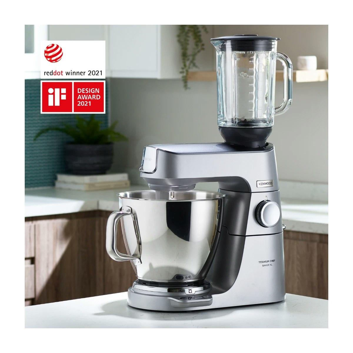 Kenwood Titanium Chef Baker XL Köksmaskin 1200 W 7 L Rostfrit stål