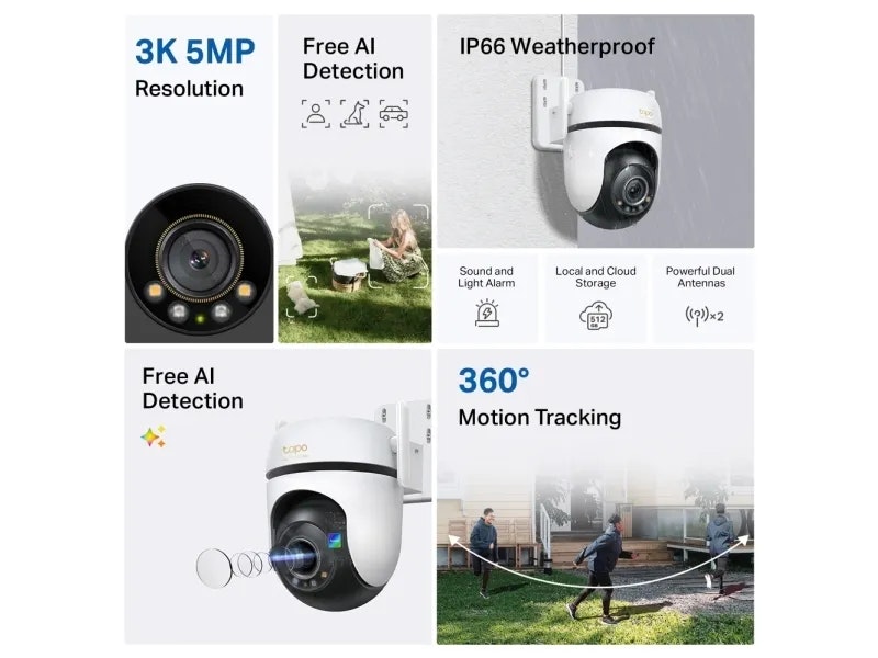 TP-link Tapo C530WS Trådlös Övervakningskamera Utomhus