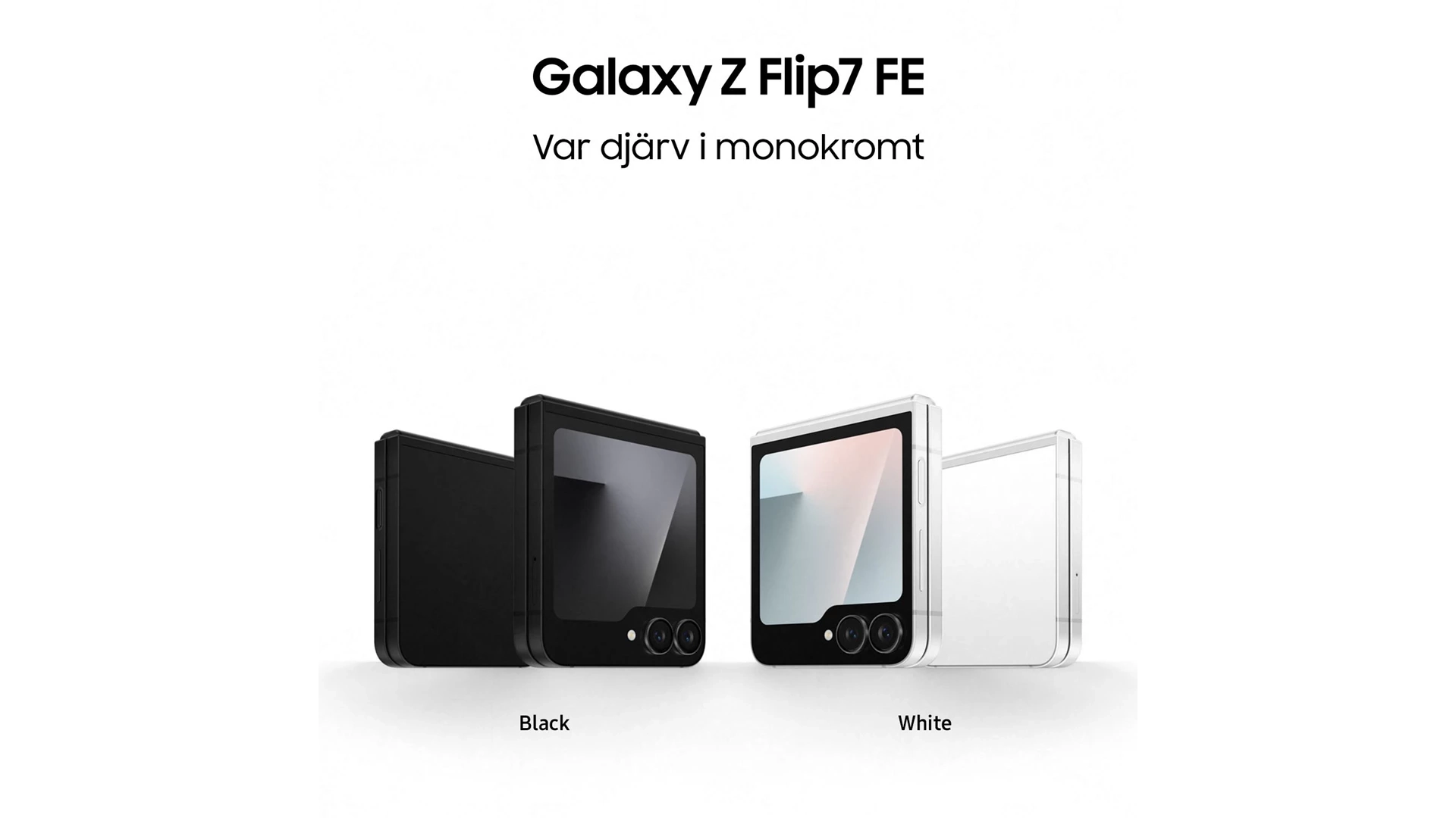 Samsung Galaxy Z Flip7 FE 8GB 256GB Svart