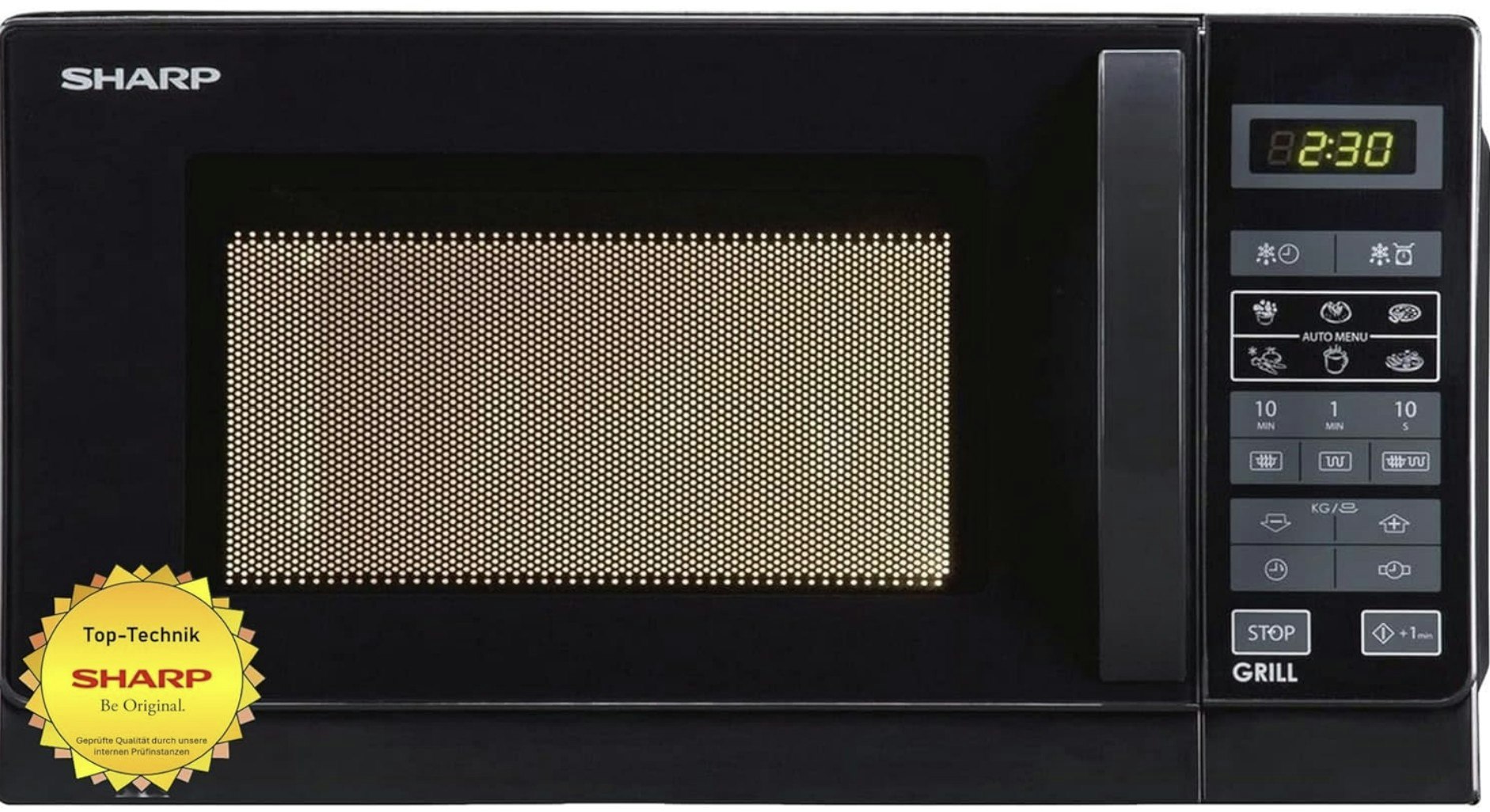 Sharp R-642(BK)W Mikrovågsugn med grill fristående Svart