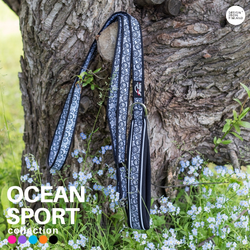 OCEAN SPORT leash with black neoprene padding photo: Tiina Korhonen