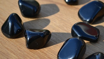 Svart Obsidian, trumlad