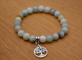 Karibisk kalcit, armband