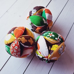 Gripboll orange/brun/gul