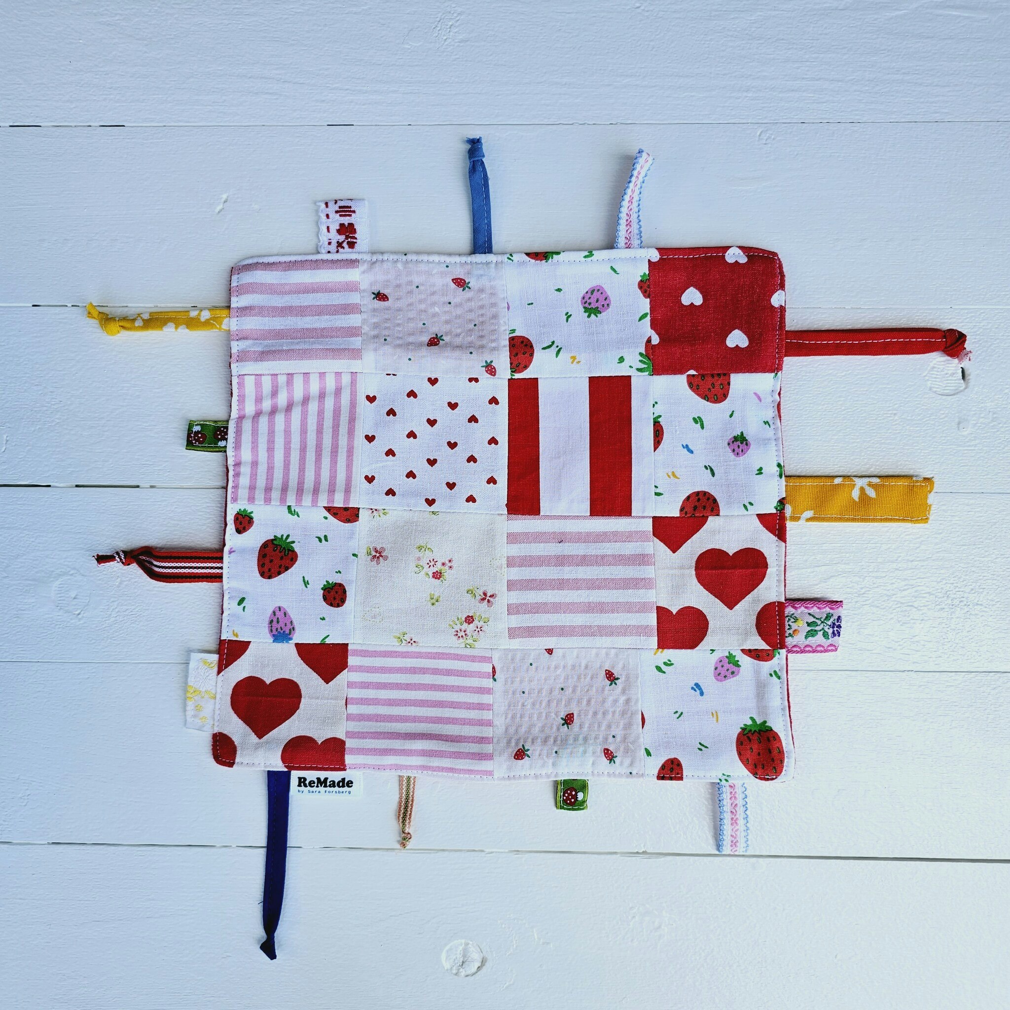 Snuttefilt rosa/röd