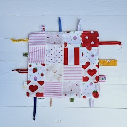 Snuttefilt rosa/röd