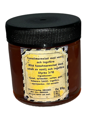 Tomatmarmelad med vanilj och ingefära