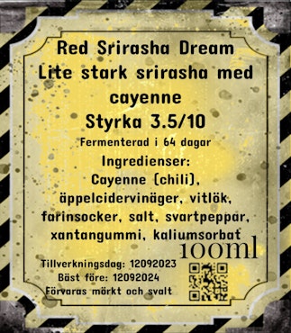 Red Srirasha Dream