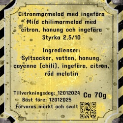 Citronmarmelad med ingefära