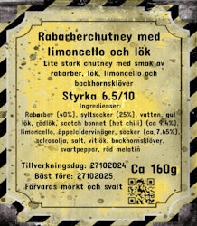 Rabarberchutney med lök och limoncello