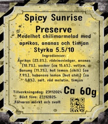 Spicy Sunrise Preserve