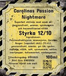Carolinas Passion Nightmare (nytt recept)