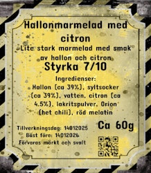 Hallonmarmelad med citron