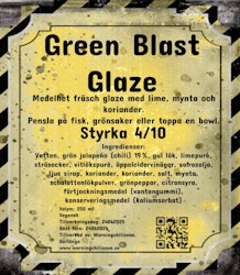 Green blast glaze