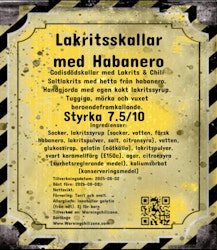 Lakritsskallar med habanero