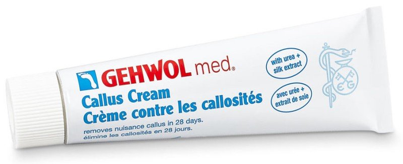Gehwol Callus Cream reducerar cellbindningen mellan hornhudslagren