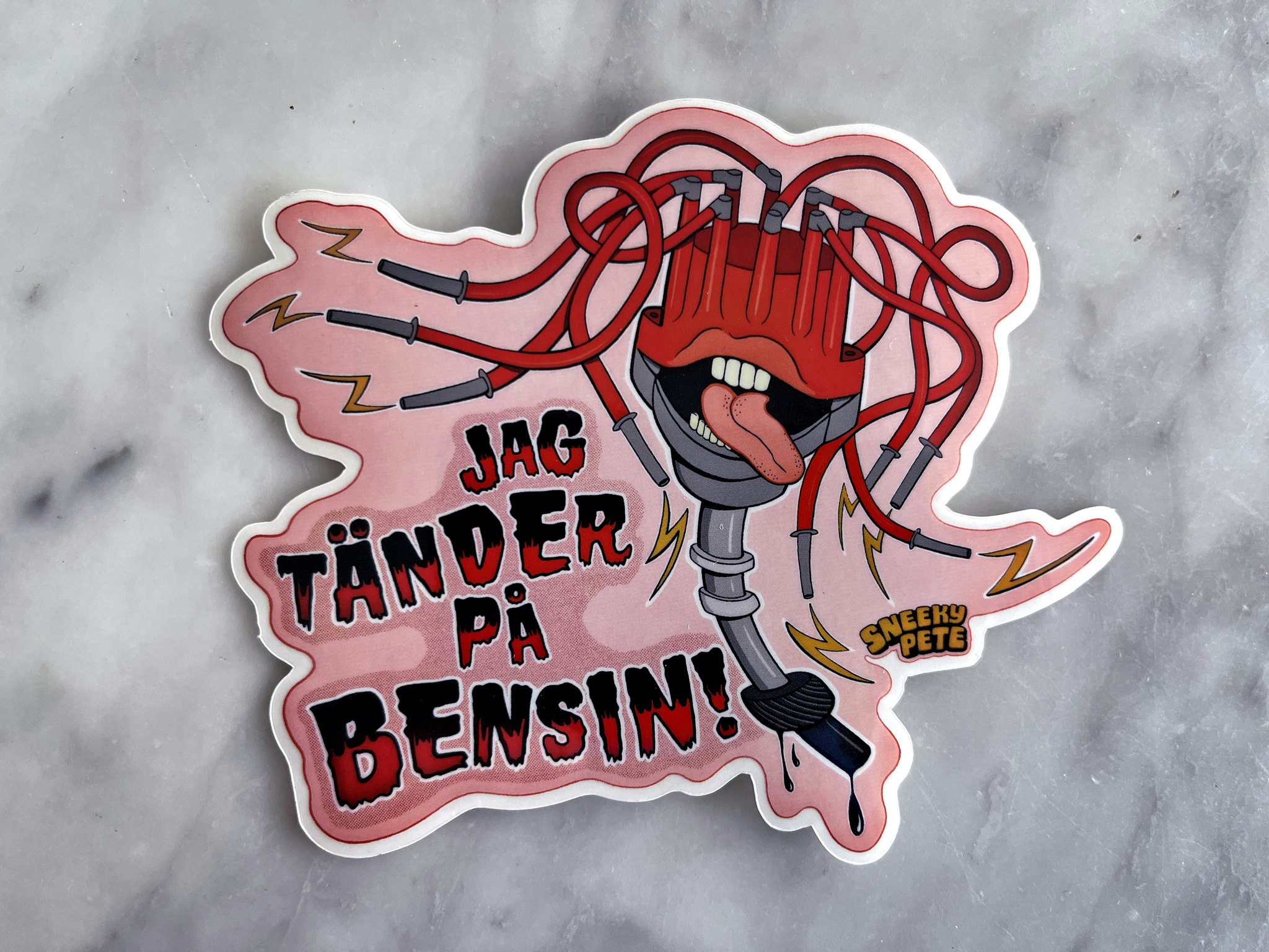 Jag tänder på bensin